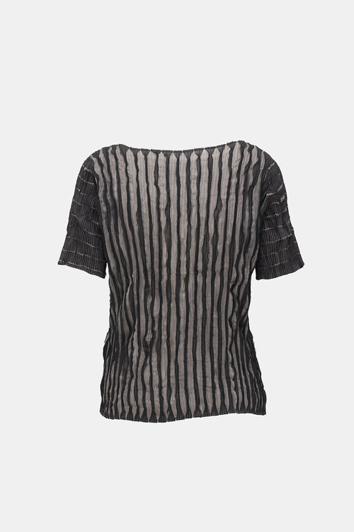 White Label Vintage Plissé Top