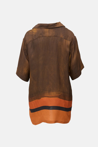 Printed Camp Collar Shirt
