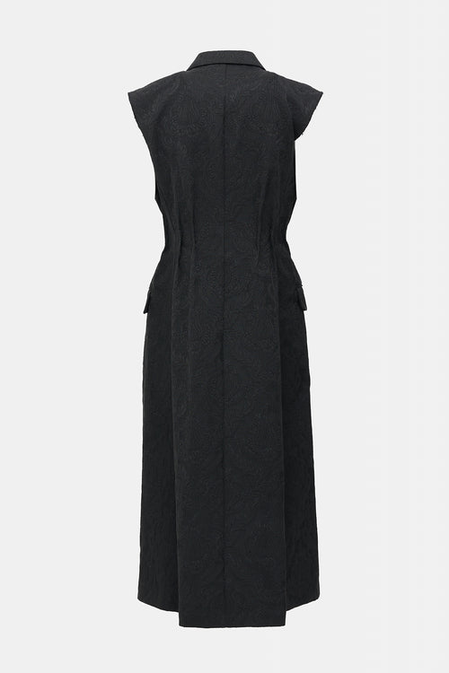 Jacquard Sleeveless Coat