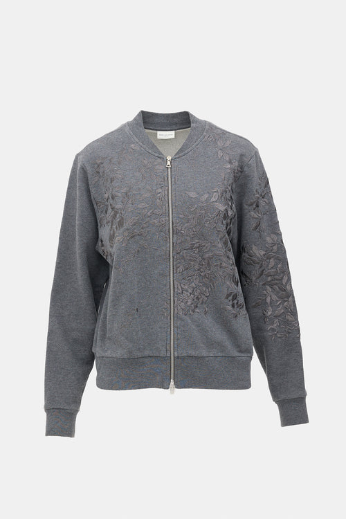 Embroidered Bomber Jacket