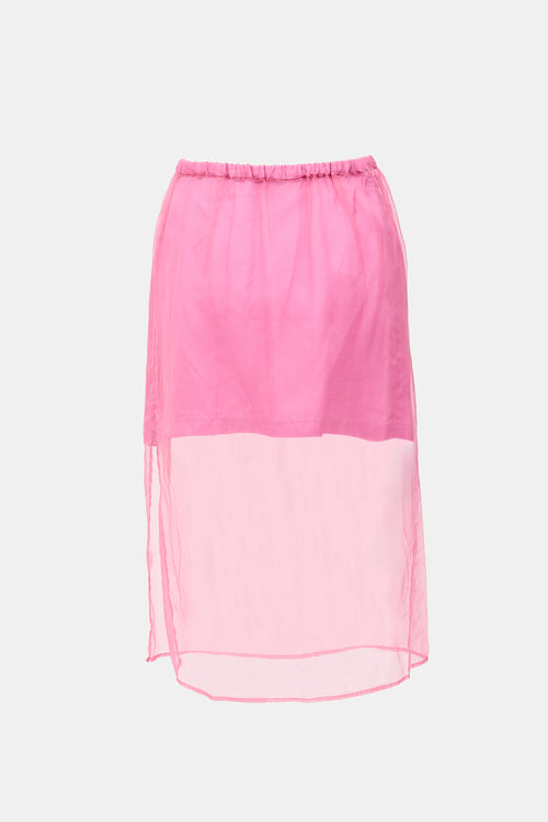 Silk Sheer Skirt
