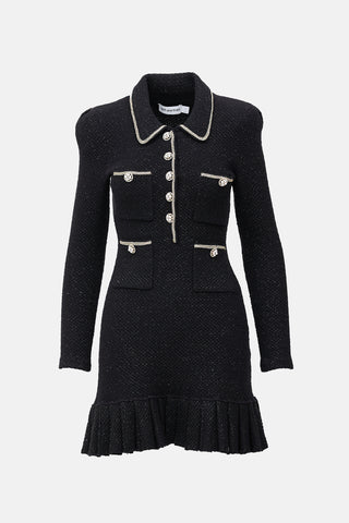 Self-Portrait Knit Tweed Dress