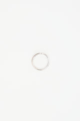 WWAKE 14K White Gold Plated Palladium Graduated Peak Ring