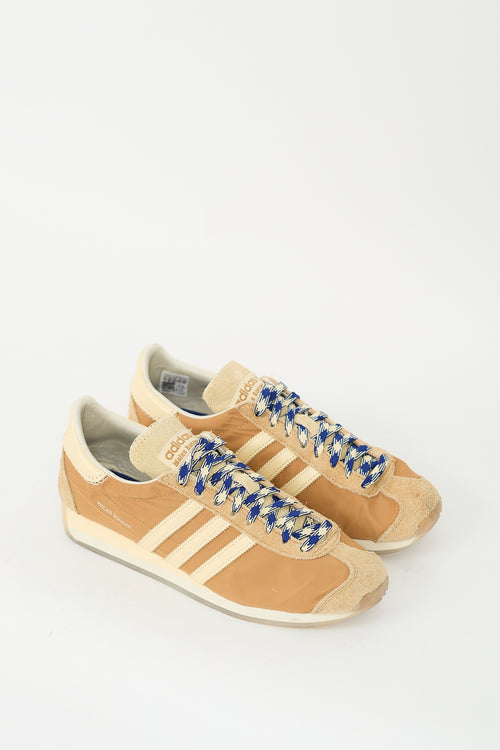 Wales Bonner X Adidas Mesa Easy Yellow & Brown Country Sneaker