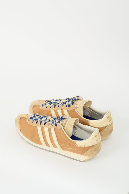 Wales Bonner X Adidas Mesa Easy Yellow & Brown Country Sneaker