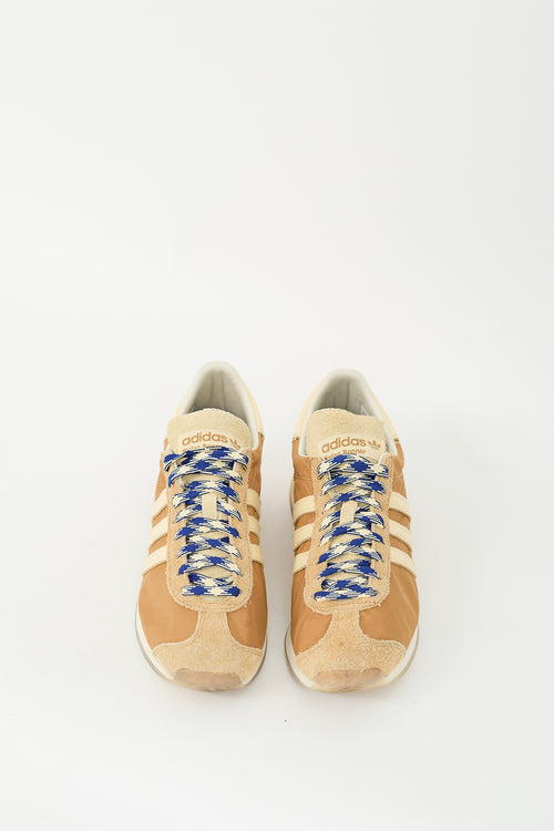 Wales Bonner X Adidas Mesa Easy Yellow & Brown Country Sneaker