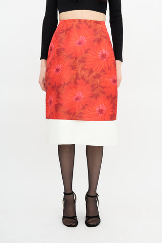 Wales Bonner Floral Layered Skirt