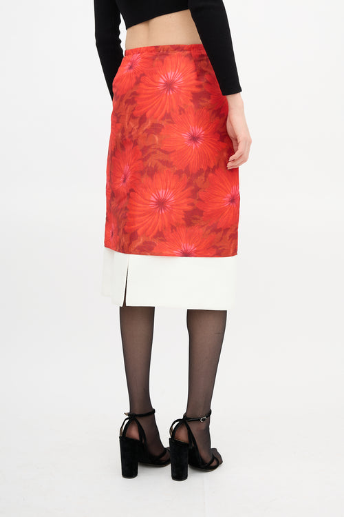 Wales Bonner Floral Layered Skirt