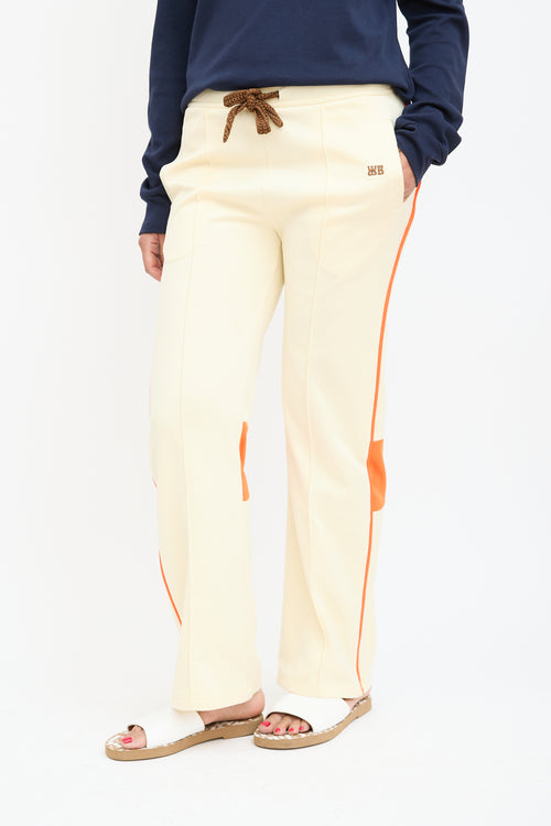 Wales Bonner Pastel Yellow & Orange Stripe Track Pant