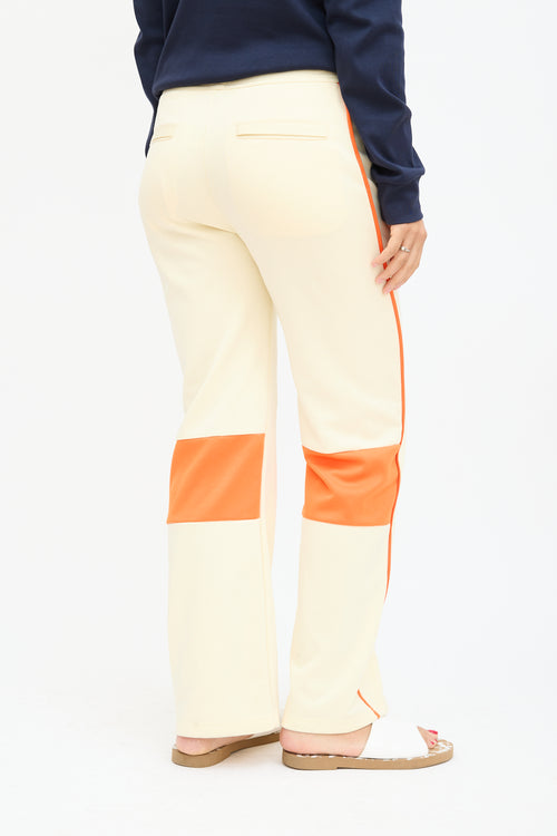 Wales Bonner Pastel Yellow & Orange Stripe Track Pant