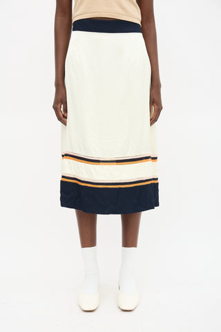 Wales Bonner Horizon Crochet Stripe Skirt