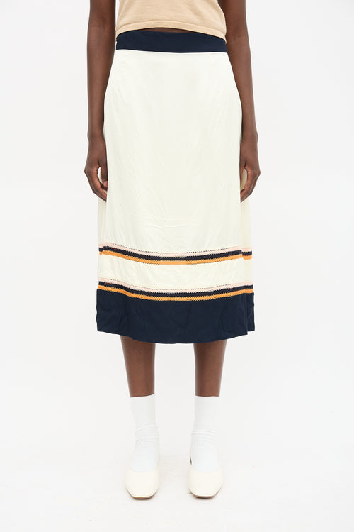 Wales Bonner Horizon Crochet Stripe Skirt