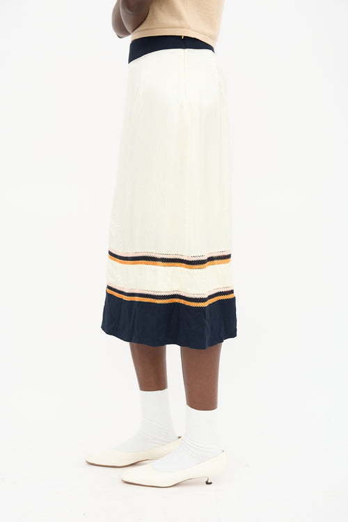 Wales Bonner Horizon Crochet Stripe Skirt