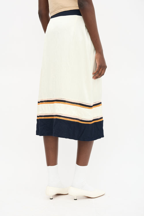 Wales Bonner Horizon Crochet Stripe Skirt