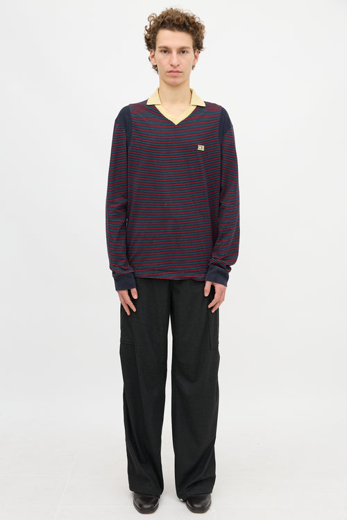 Wales Bonner Striped Sonic Polo