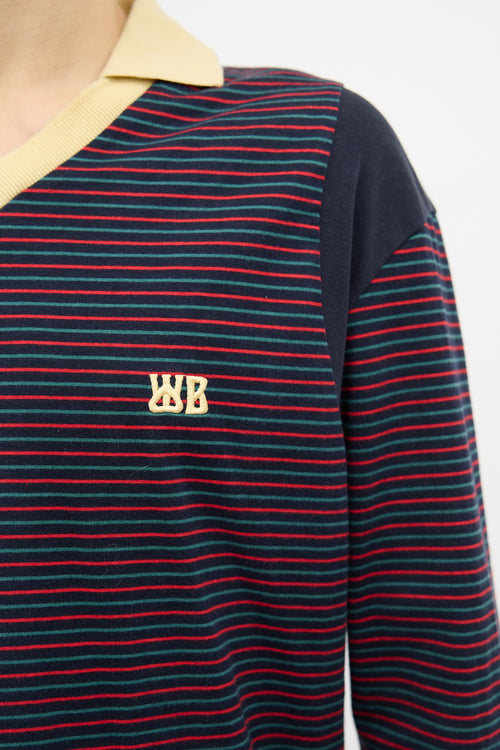 Wales Bonner Striped Sonic Polo