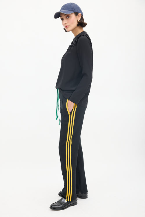 Wales Bonner X Adidas Black Knit Track Pant