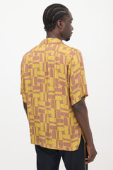 Wales Bonner Printed Camp Collar Shirt