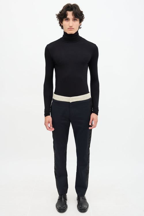 Wales Bonner Crochet Waist Tuxedo Trouser