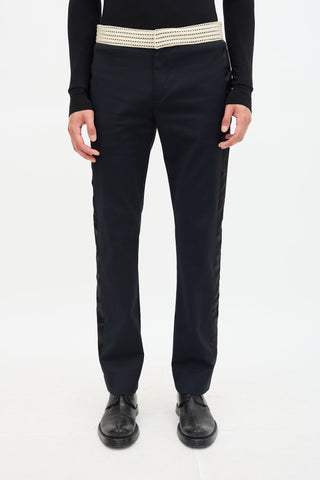 Wales Bonner Crochet Waist Tuxedo Trouser