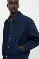 Wales Bonner Denim Echo Varsity Jacket