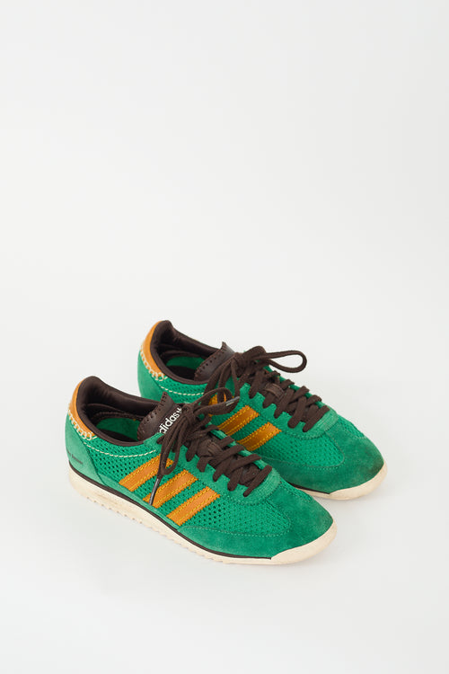 Wales Bonner X Adidas Green Knit SL72 Sneaker