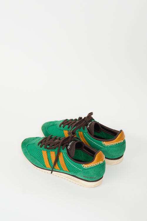 Wales Bonner X Adidas Green Knit SL72 Sneaker