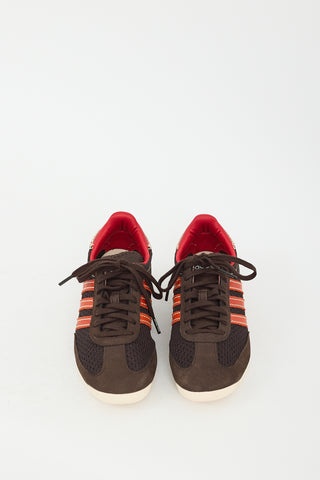 Wales Bonner X Adidas Brown & Orange Knit SL72 Sneaker