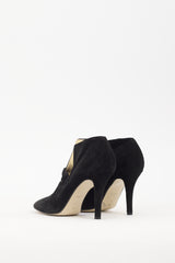 Walter Steiger Black Suede Buckle Boot