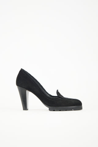 Walter Steiger Suede Rope Trimmed Pump