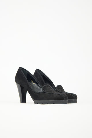 Walter Steiger Suede Rope Trimmed Pump