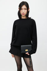 Want Les Essentiels Black & Gold Leather Bag