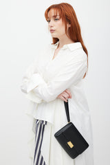 Want Les Essentiels Black & Gold Leather Bag