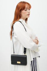 Want Les Essentiels Black & Gold Leather Bag