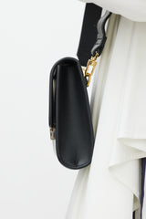Want Les Essentiels Black & Gold Leather Bag