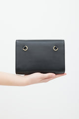 Want Les Essentiels Black & Gold Leather Bag