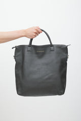 Want Les Essentiels Dark Grey Leather O'Hare Tote Bag
