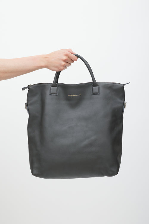 Want Les Essentiels Dark Grey Leather O'Hare Tote Bag