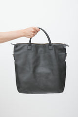Want Les Essentiels Dark Grey Leather O'Hare Tote Bag