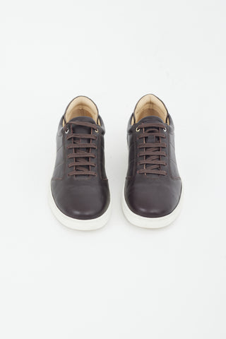 Want Les Essentiels Brown Leather Lennon Sneaker