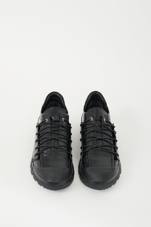 Want Les Essentiels Black Leather Ibanez Sneaker