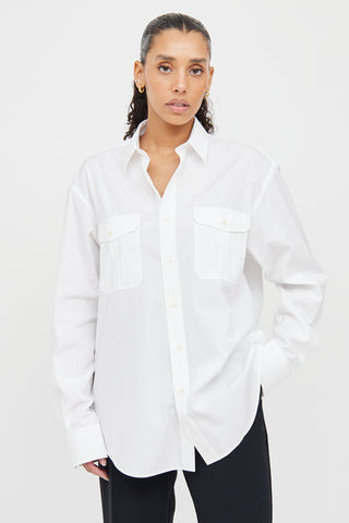 Wardrobe NYC White Button Up Blouse