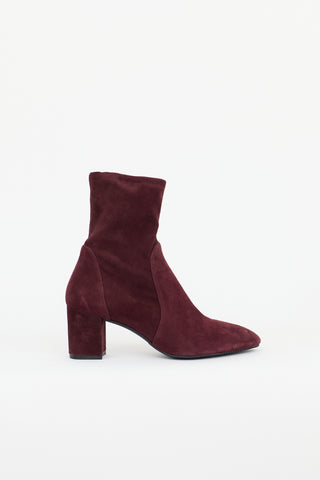 Stuart Weitzman Suede Yuliana Ankle Boot