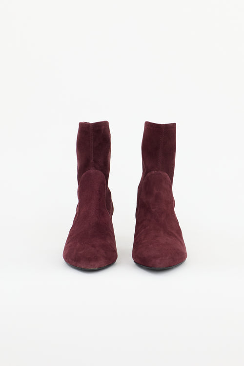 Stuart Weitzman Suede Yuliana Ankle Boot
