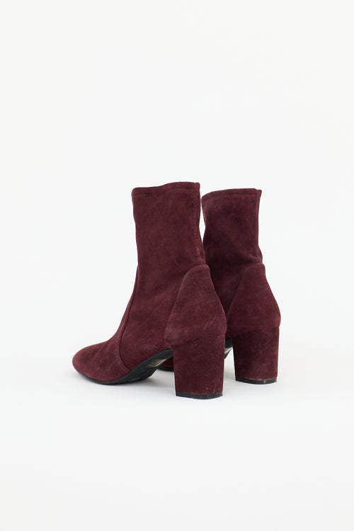Stuart Weitzman Suede Yuliana Ankle Boot