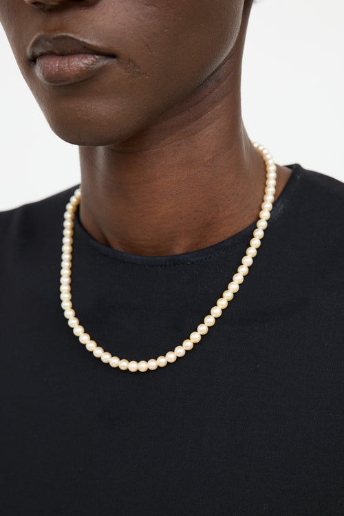 Fine Jewelry 9K Yellow Gold Akoya Pearl