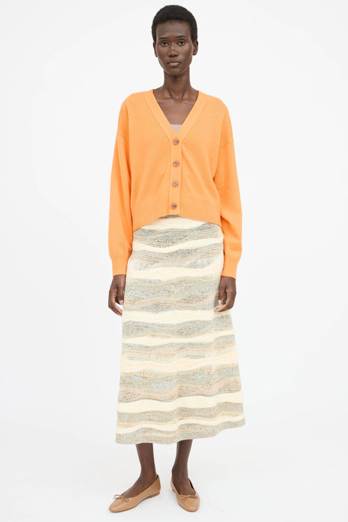 White + Warren Cashmere Button Up Cardigan