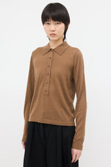 White + Warren Superfine Merino Polo Sweater
