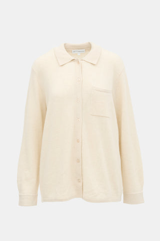 White + Warren Cashmere Collared Cardigan