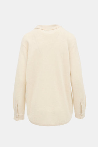 White + Warren Cashmere Collared Cardigan